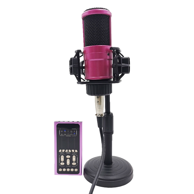 FB-LSC500 Super Slim Size Многофункциональный Voice Changer Live Sound Card и Microphone Set